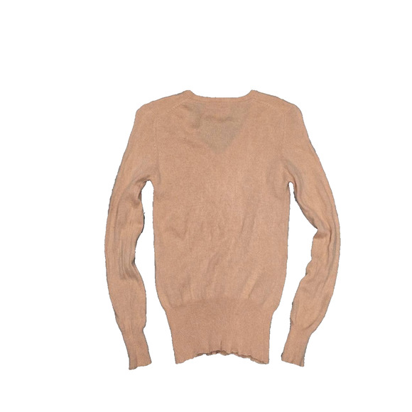 Cashemere Alexanders 100% Cashmere Ladies V Neck Jumper Camell L A003965 - Picture 3 of 5